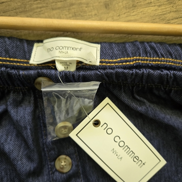 No Comment Ny La Women's Medium New With Tags Navy Button-Down Dress - Picture 7 of 13